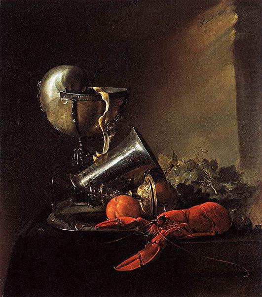 Jan Davidsz. de Heem Still Life with Lobster and Nautilus Cup (1634) by Jan Davidszoon de Heem Staatsgalerie Stuttgart china oil painting image